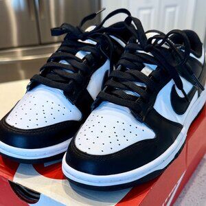 Nike Dunk Low Black and White Size 8